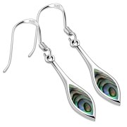 Abalone Shell Sterling Silver Earrings - e398